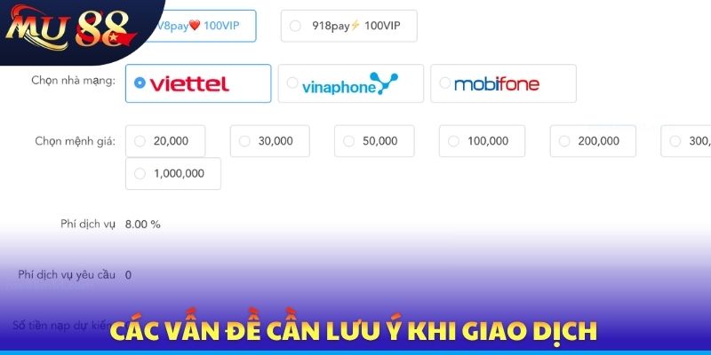 Nạp Tiền MU88 Cực Nhanh Trong 1 Phút, Tiền Về Tài Khoản Tức Thì - SLOTVERO