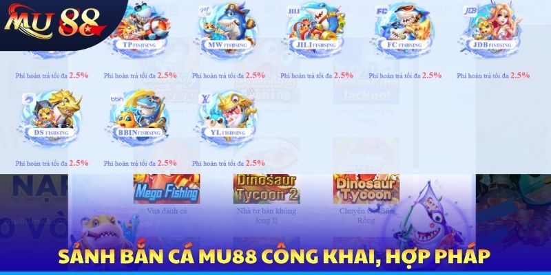 Bắn Cá MU88 - Sảnh Game Giải Trí Thú Vị, Thắng Có Thưởng - SLOTVERO